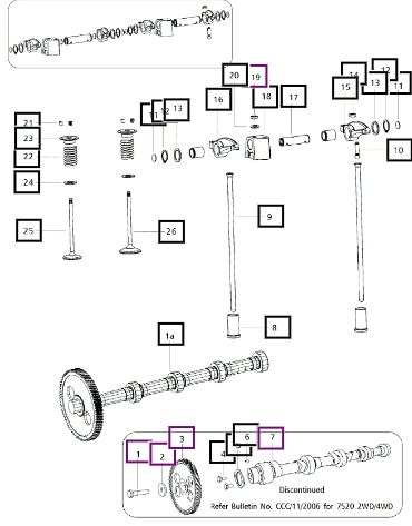 Mahindra 7520 Kit For Extended Camshaft 006004516F91