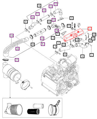 Mahindra Intake Manifold 006012721H1