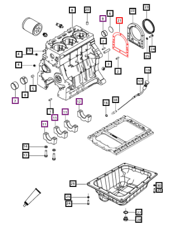 Mahindra Gasket Rear Oil Seal Retainer 006036660H1