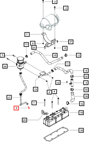 Mahindra Adaptor Oil Return 006038274D01