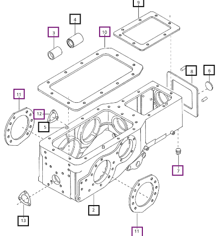Mahindra Tractor Case Transmission Complete Consist Of : 006500167B2