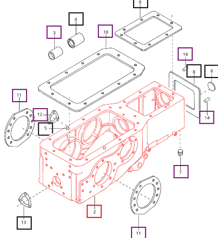 (Sold Out) Mahindra Tractor Case Transmission Complete - Crpto 006500167B3