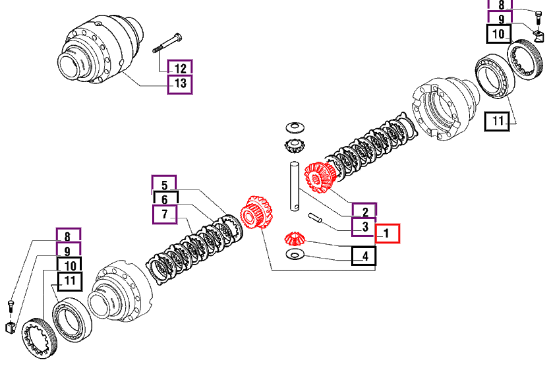Mahindra Differential Kit 006500419C1