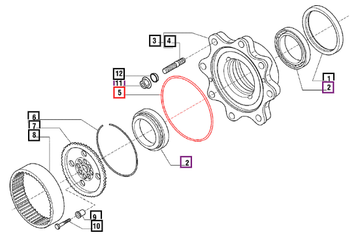 Mahindra Tractor O-ring 006500446C1 Mahindra Direct Parts
