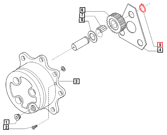 Mahindra Snap Ring D.34 006500458C1