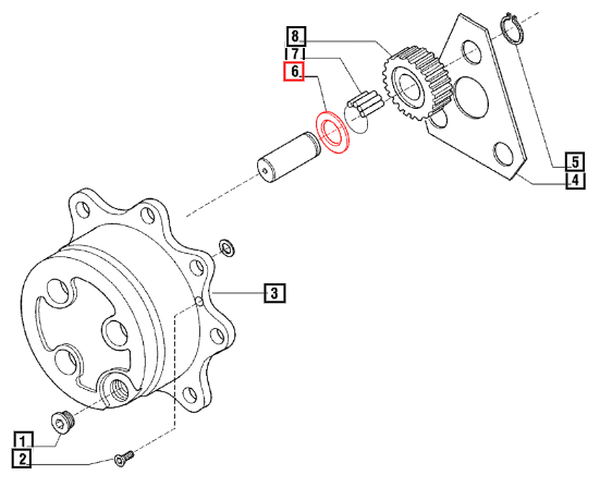 Mahindra Washer 55 X 34.6 X 1.5 006500459C1