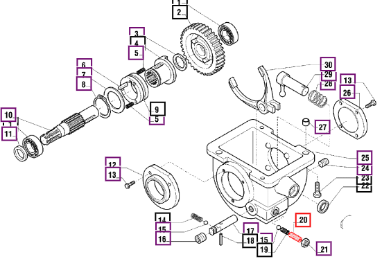 Mahindra Tractor Grub Screw - 021499 006500539C1 Mahindra Direct Parts