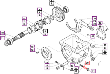 Mahindra Tractor Grub Screw - 021499 006500539C1 Mahindra Direct Parts