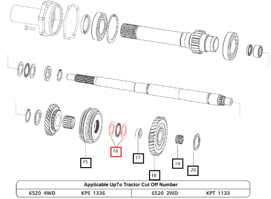 Mahindra Washer Thrust 35 X 52 X 3 006503271D1