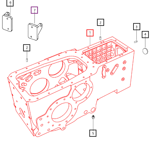 Mahindra Tractor Transmission Case 006504821C1