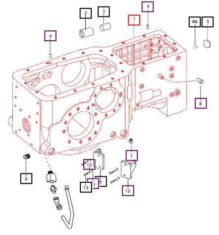 Mahindra Tractor Transmission Case 006505294C1