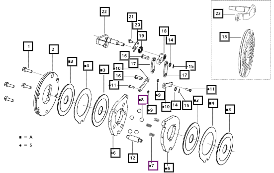 Mahindra Brake Assy. L.H. (29032440) Consisting Of : 006506068D91
