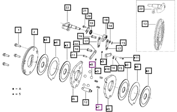 Mahindra Brake Assy. L.H. (29032440) Consisting Of : 006506068D91