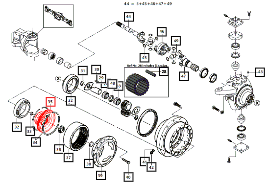 Mahindra Ring Gear Support 006506192C1