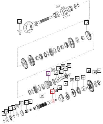Mahindra Spacer Driving 2nd 006506324C1 Mahindra Direct Parts