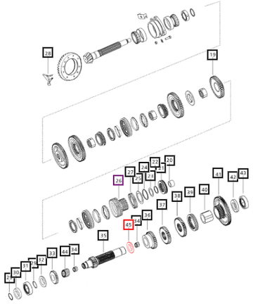 Mahindra Spacer Driving 2nd 006506324C1 Mahindra Direct Parts