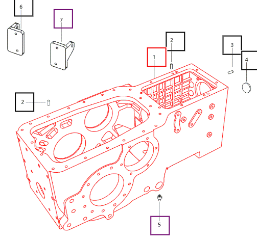 Mahindra Tractor Transmission Case 006506433C1