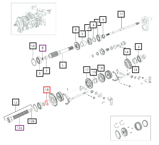 Mahindra Bush 1St Gear - Graded 30.9 006507286D1