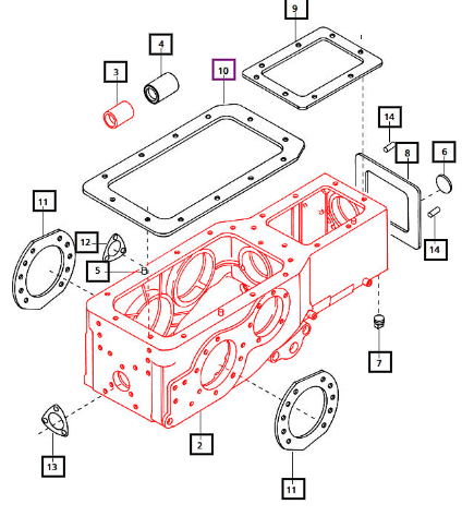 Mahindra Tractor Case Transmission Tier 4 4025 006507576B1