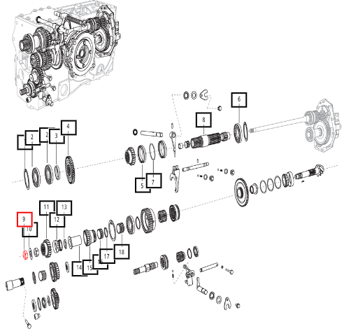 Mahindra Nut Lock 006508287D1