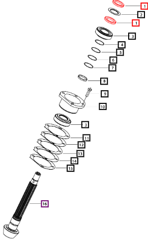 Mahindra Lock Nut Spline Shaft 006509970U1