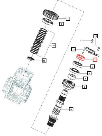 Mahindra Lock Nut Rangelay Shaft Trb 006510049U1