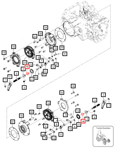 Mahindra Washer Brake Locking 006511144V1