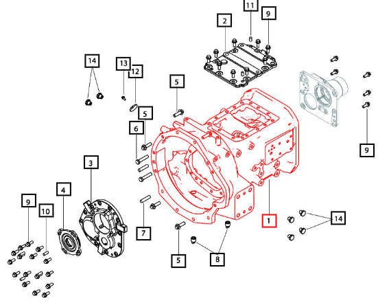 Mahindra Clutch Housing 006512696U1