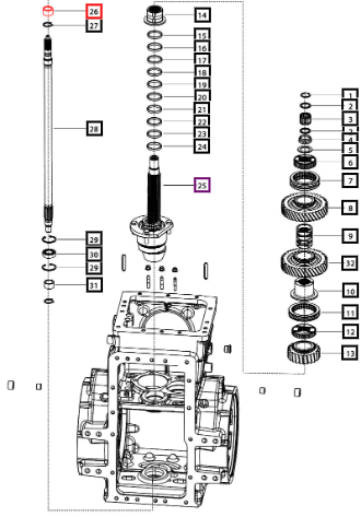 Mahindra PTO Input Shaft Coupling 006512725U1