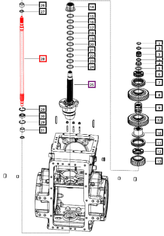 Mahindra Intermediate PTO Shaft 006512727U1