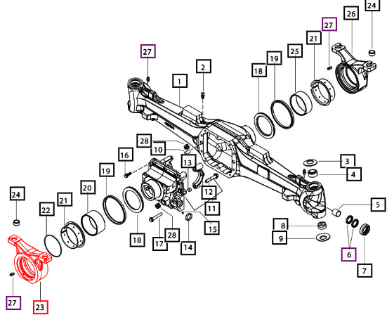 Mahindra Support Rear 006514800U1