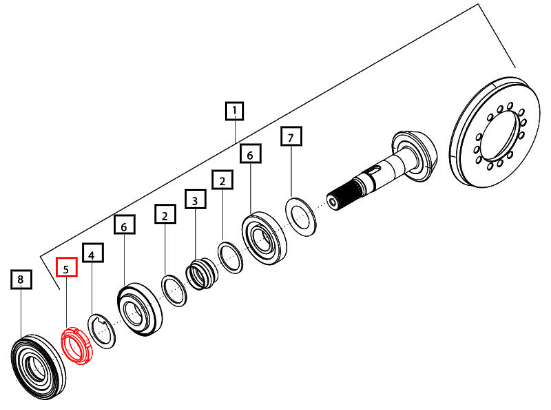 Mahindra Ring Nut M35 x1.5 006514835U1