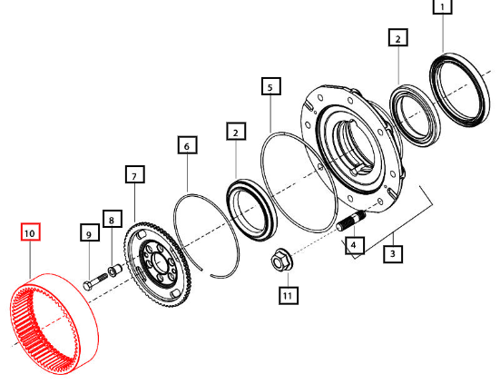 Mahindra Crown Gear 006514883U1