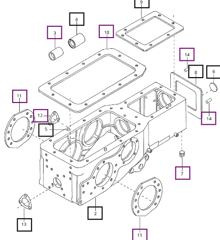 Mahindra Tractor Case Transmission 006519453C1