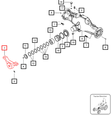 Mahindra Block Pillow Front Bracket 006522481V01