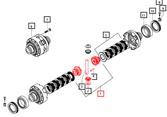 Mahindra Differential Kit 66332 006523113U01