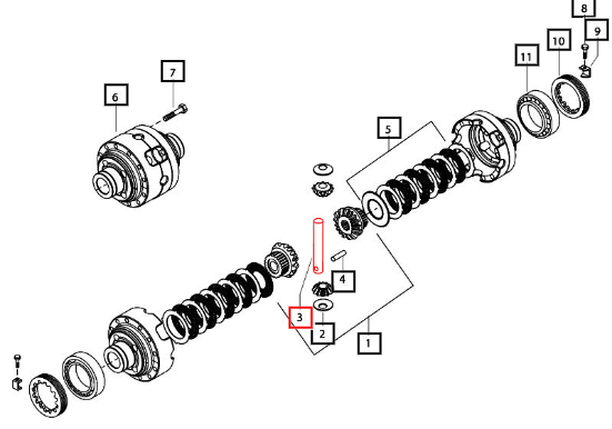 Mahindra Differential Shaft 006523114U01