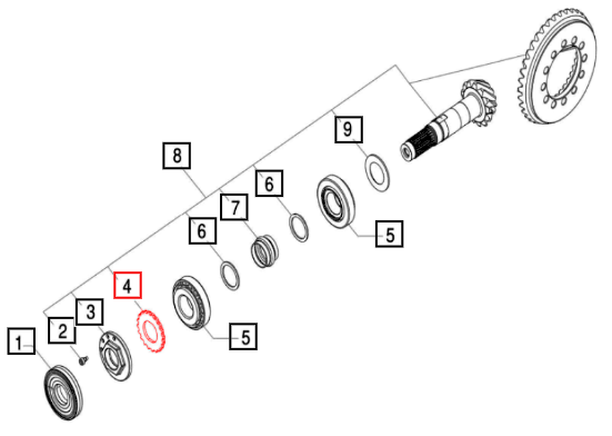 Mahindra Ring Nut Stop 006527786U01