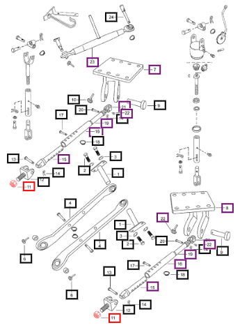 Mahindra Nut M24 X 3 Nylock 007200432C1