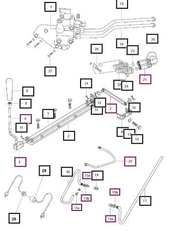 Mahindra Kit Auxiliary Valve (Single Spool) 007203151B91