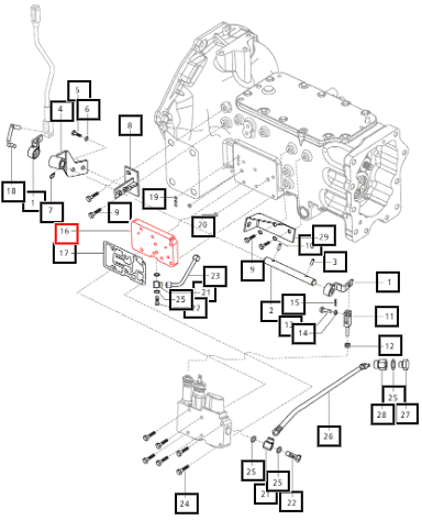 Mahindra Adaptor Plate 007205464D1
