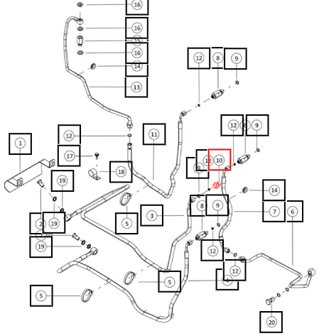 Mahindra Adapter 9 16 18 UNF 007219300N01