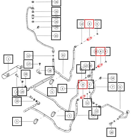 Mahindra Adapter 9 16 18 UNF 007219301N01