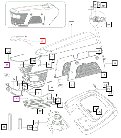 Mahindra Foam Pad Bonnet - Lh 007537861C1