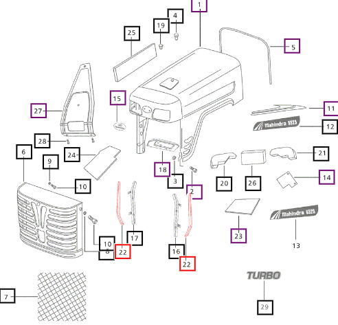 Mahindra Foam Side Sealing 007538004B1
