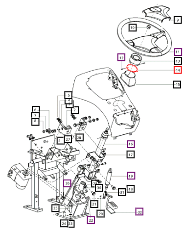 Mahindra Clamp Steering Boot 007601334D1