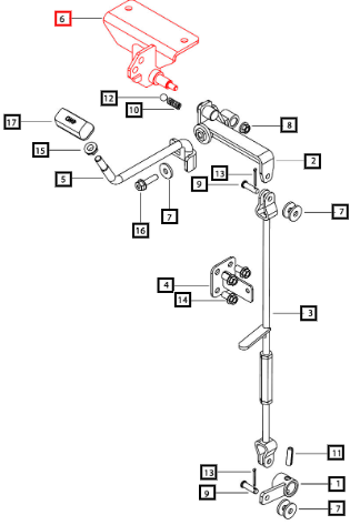 Mahindra 4WD Bracket Assembly Mstar 007610355C11