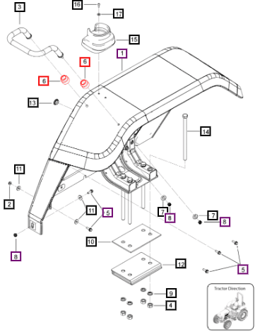 Mahindra Boot Grab Handle 007643426V1