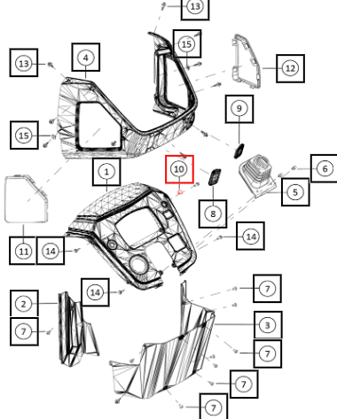 Mahindra Dummy Cap Switch Cut Out 007658166N01