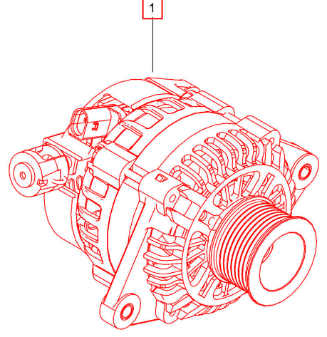 Mahindra Alternator 90 Amps 007704173D91